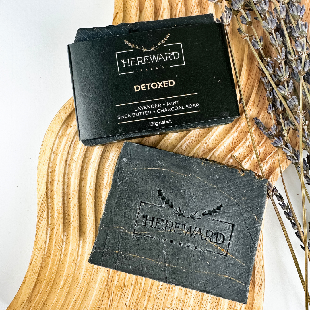 Dtoxed Lavender + Mint Shea Butter + Charcoal Soap - 120g