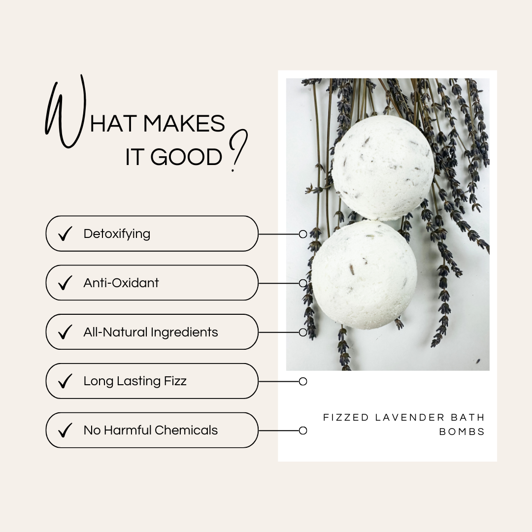 Fizzed Lavender Bath Bomb