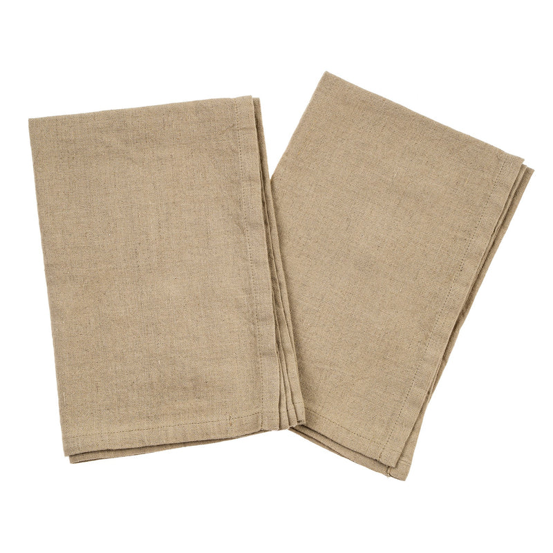 Stonewashed Linen Tea Towel Sets - Multiple Colours