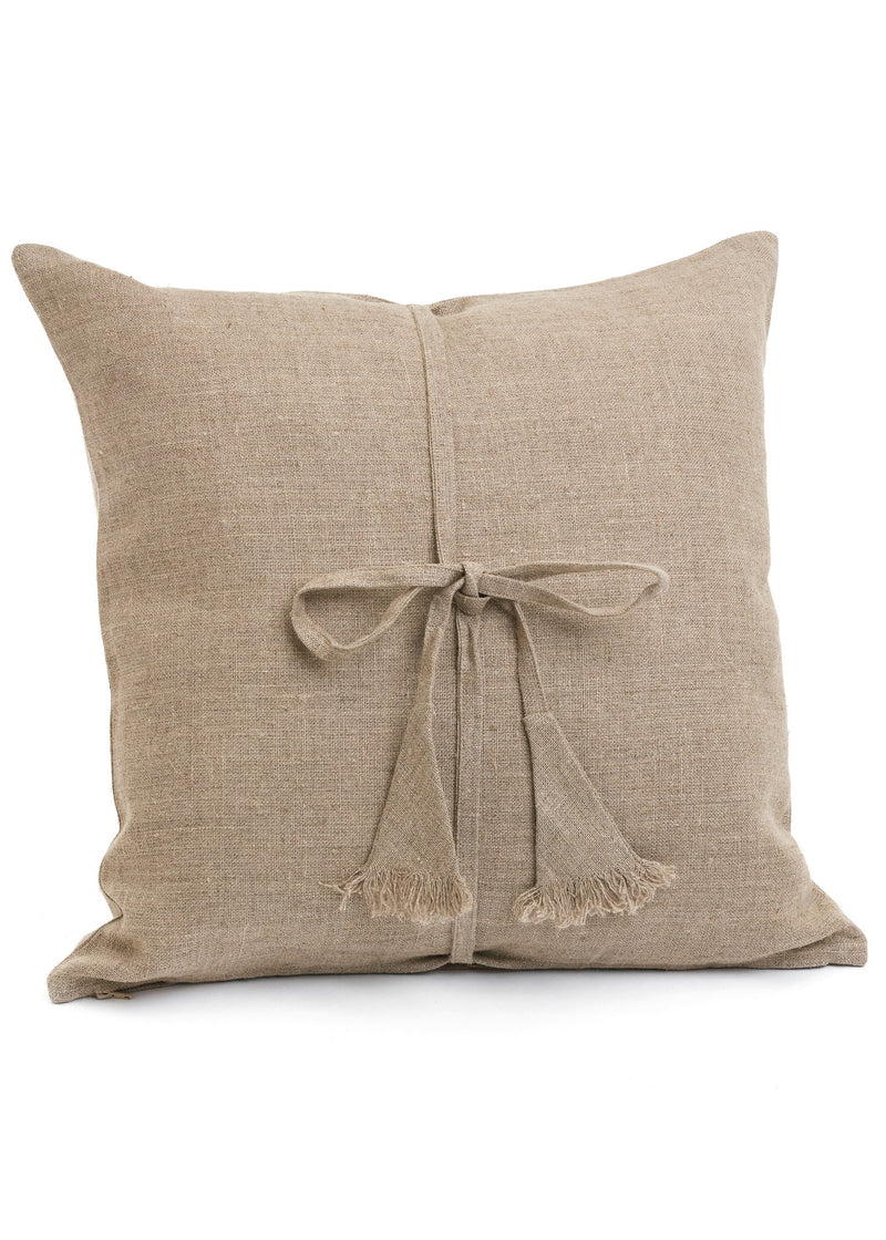 Tuso Linen Cushion with Tie Knot