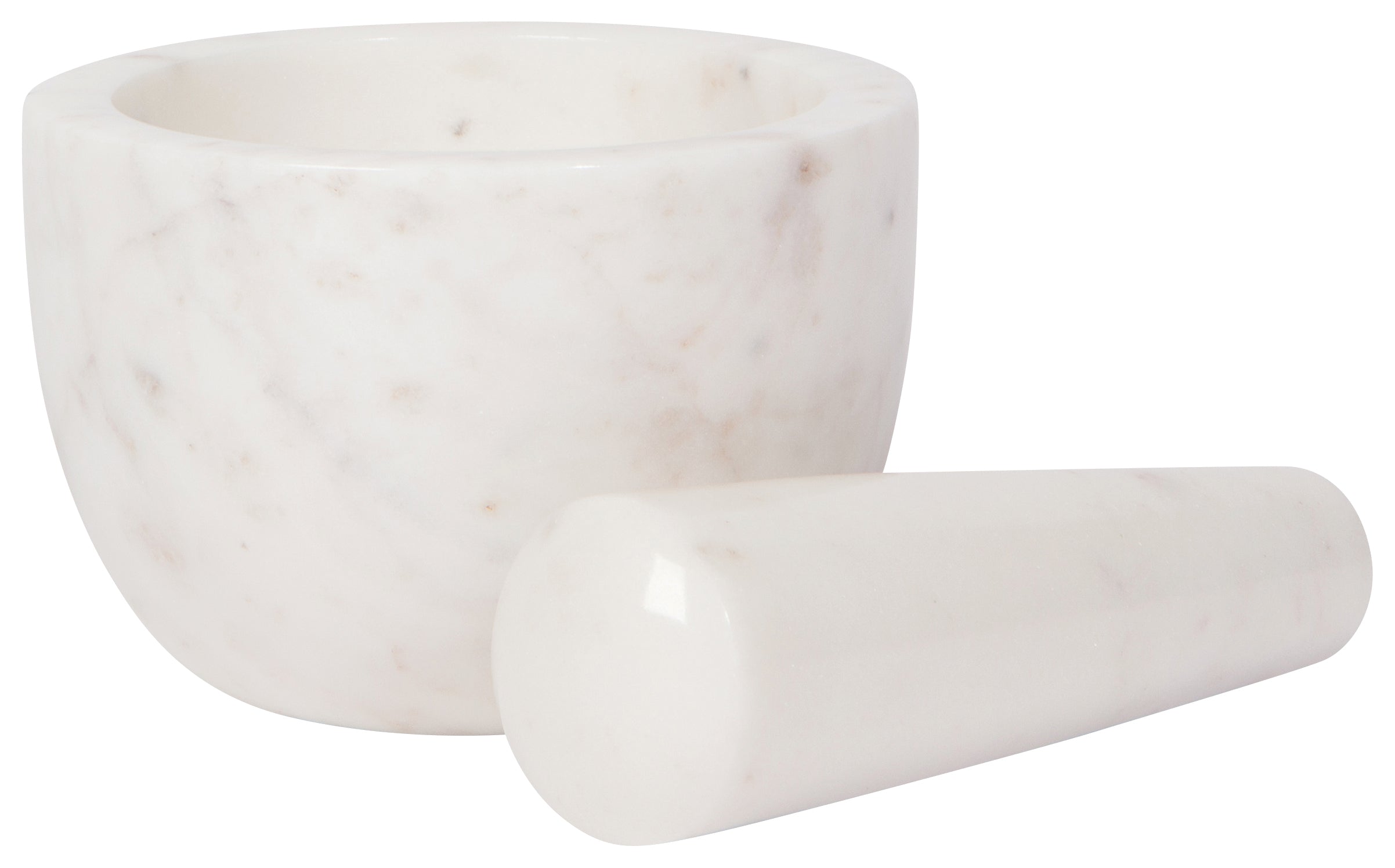 White Marble Mortar and Pestle Large