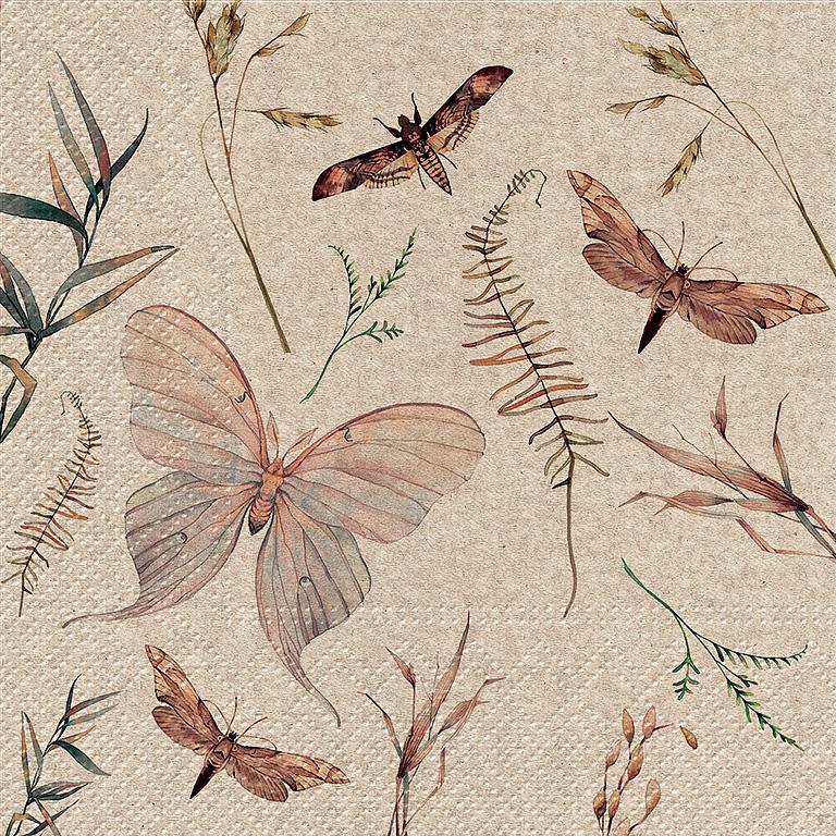 Lg We Care Moths Napkin-20pk
