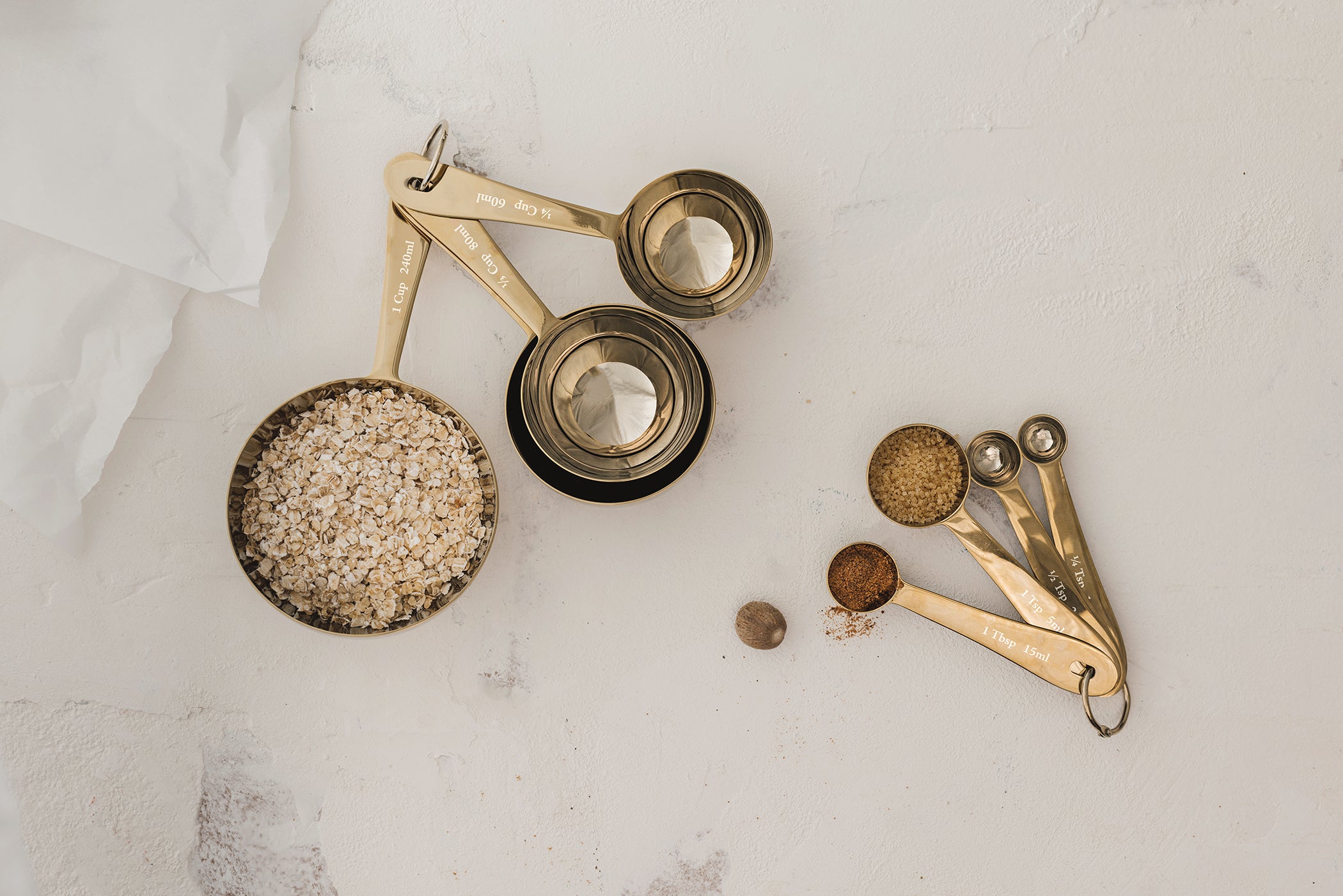 Gold Measuring Spoons Set of 4