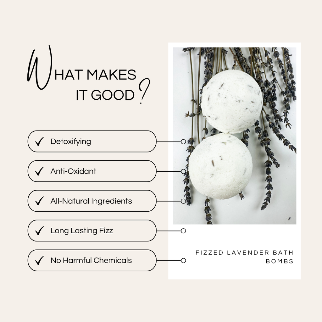 Fizzed Lavender Bath Bomb