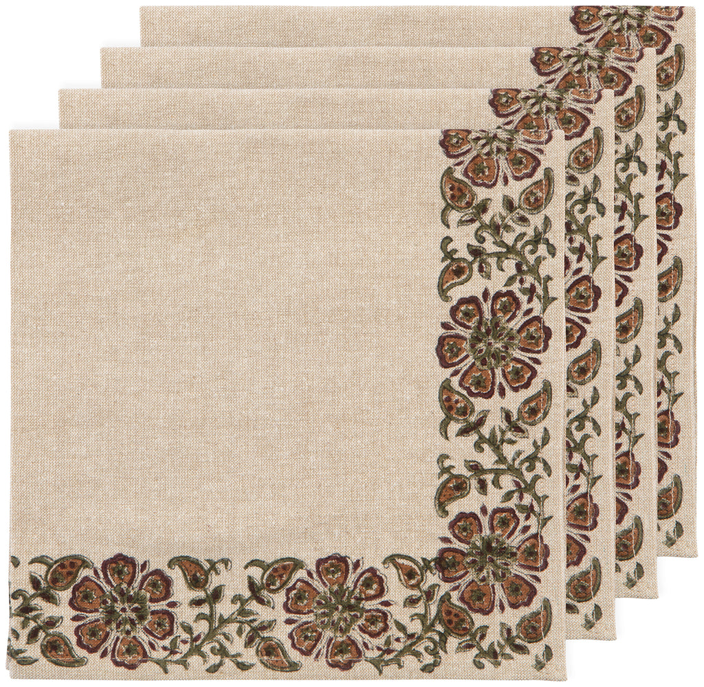 Elysian Block Print Napkins Set of 4