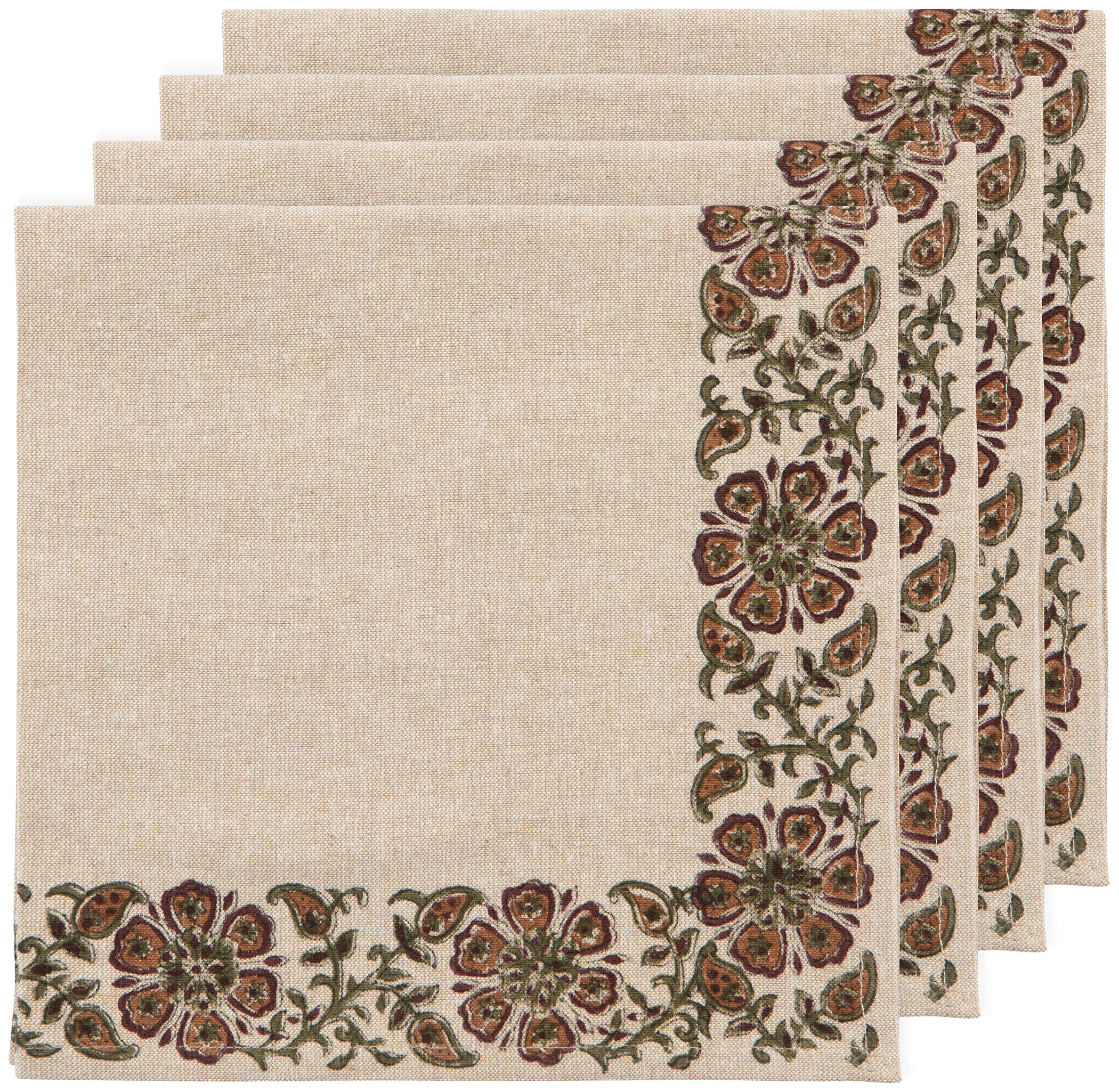 Elysian Block Print Napkins Set of 4