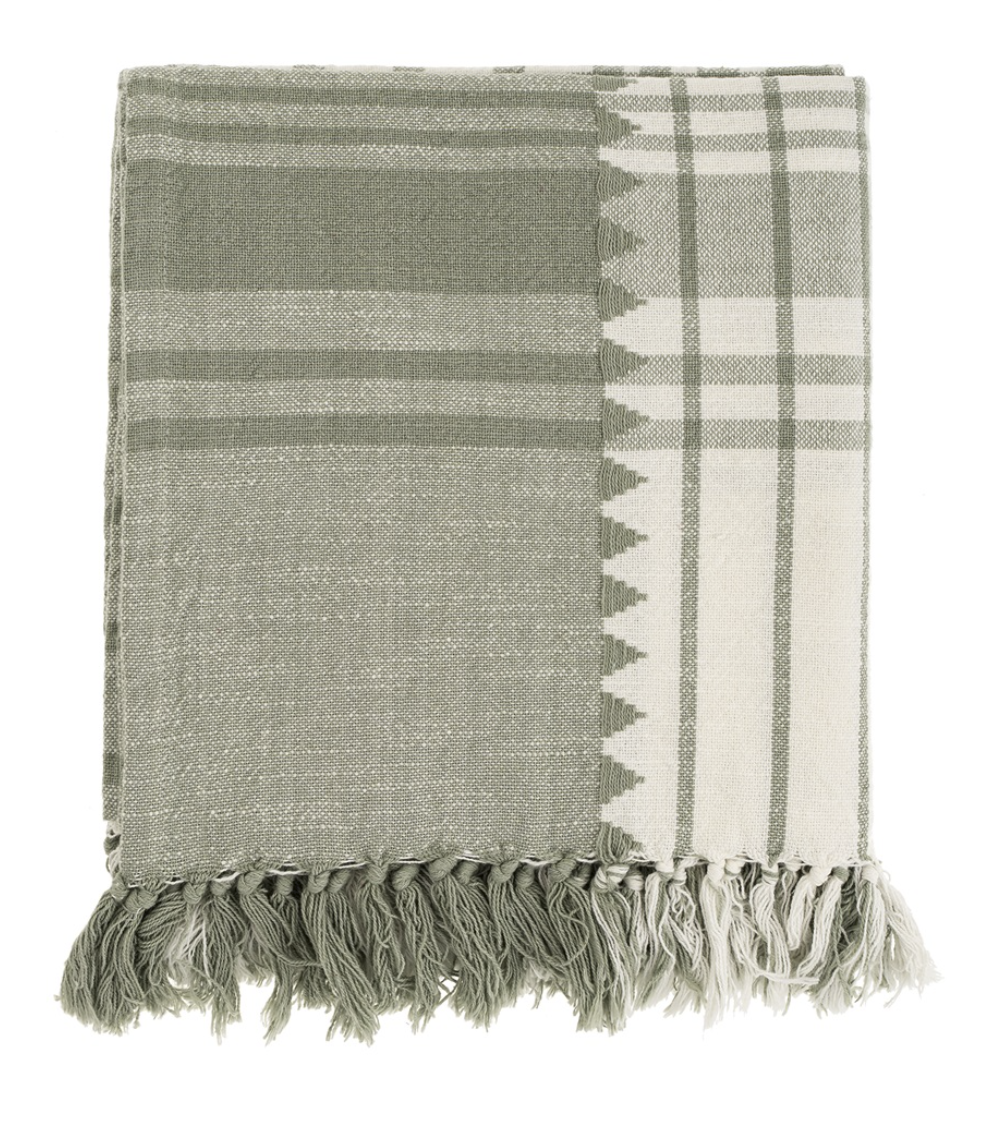 Malaya Woven Throw - Sagebrush
