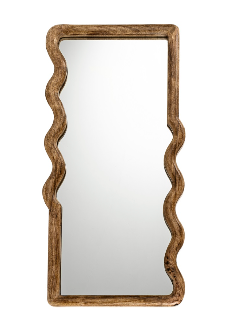 Ripple Wooden Mirror