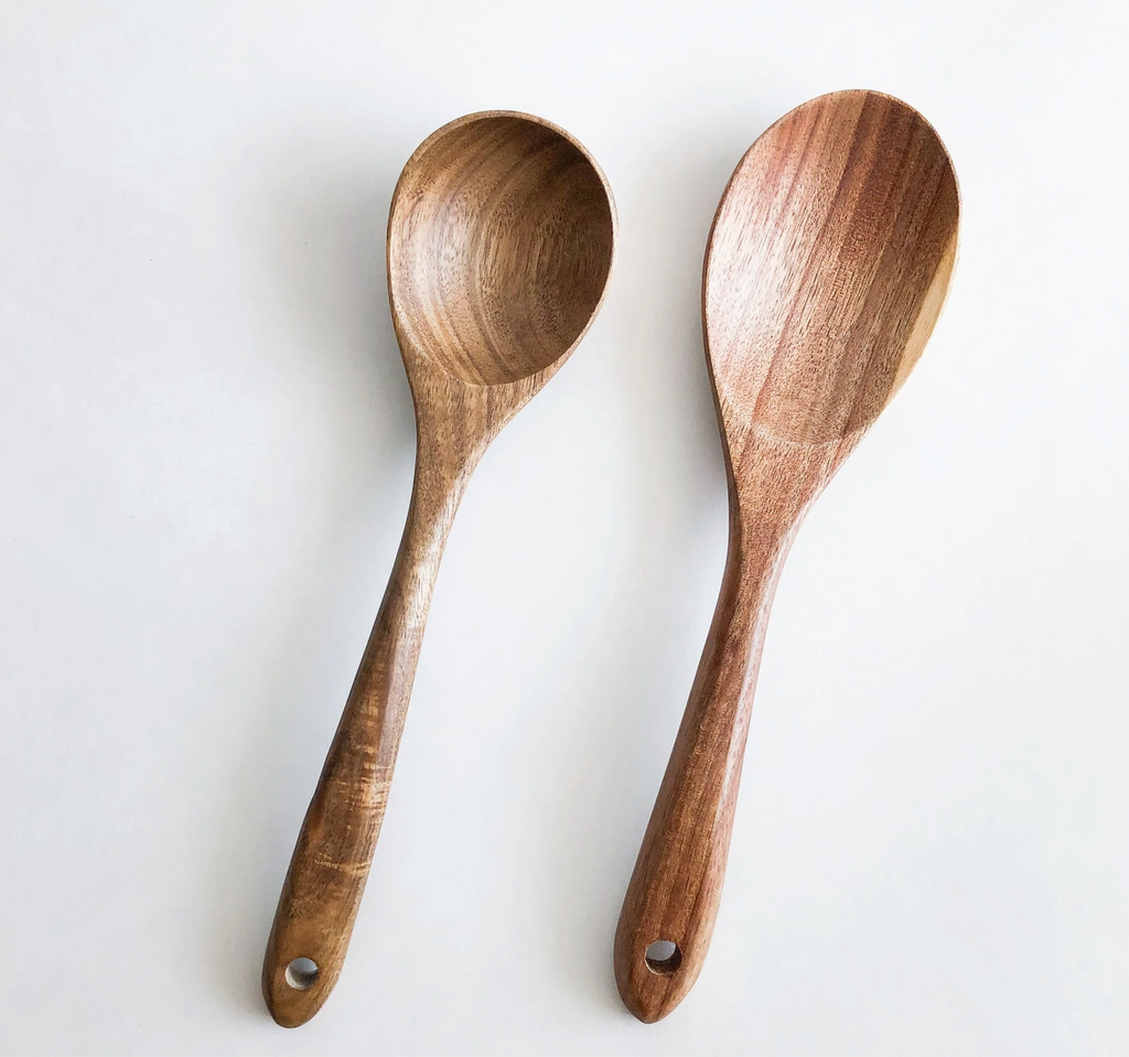 Natural Acacia Wood Kitchen Utensil (Set of 5)