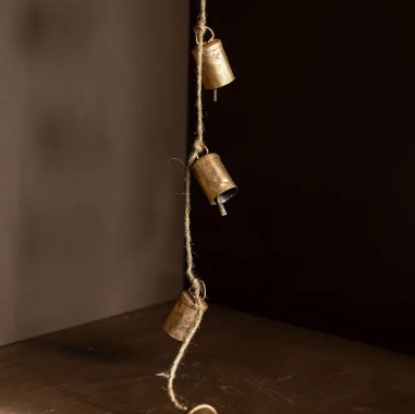 Barrel Iron Inspired Bell Holiday Hanging Garland - LRG