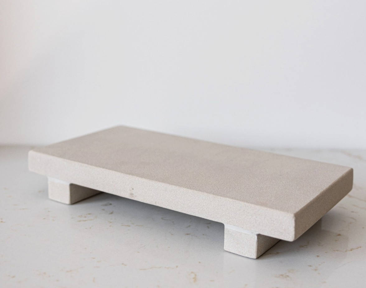 Beige Sandstone Trivet Riser