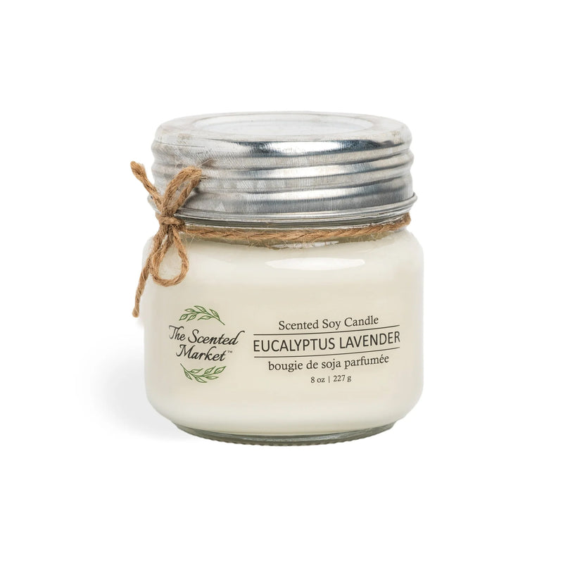 Eucalyptus Lavender - Scented Soy Candle 8 oz.