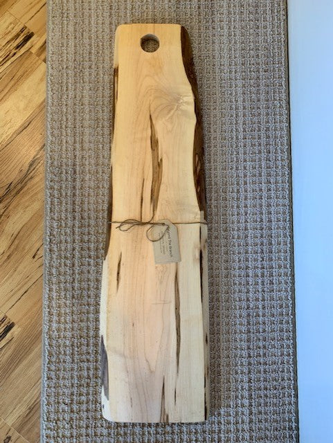 Long Rectangular Au Natural Charcuterie Board With Hole