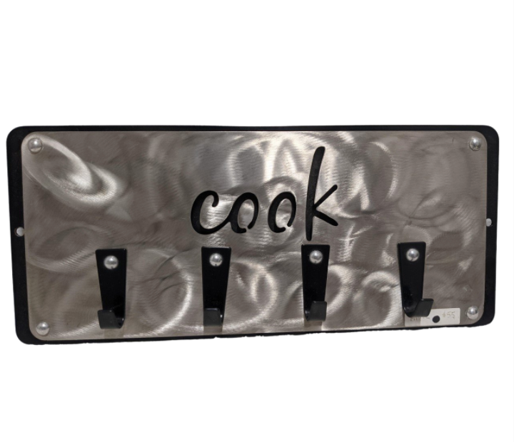 Cook Metal Sign with Hooks