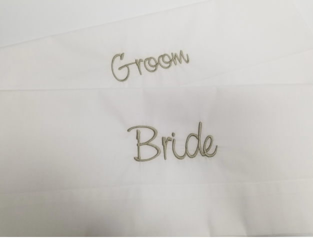 Bride and Groom Pillowcase Set