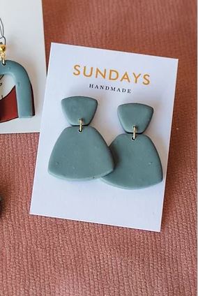 Sundays Handmade Clay Earrings - Multiple Styles