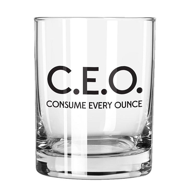 CEO-Rocks Whiskey Glass
