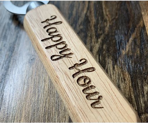 Happy Hour Engraved Bottle Openers