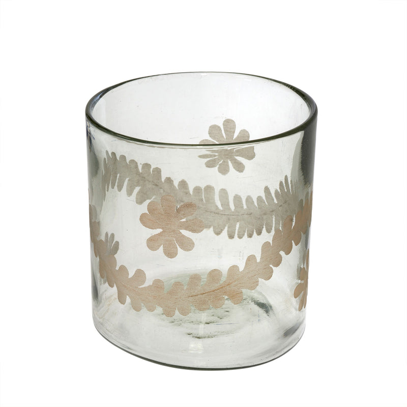 Daphne Gold Etched Hurricane Candle Holders - Multiple Sizes